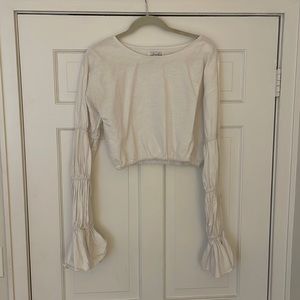 Sabo Skirt White Long-sleeved